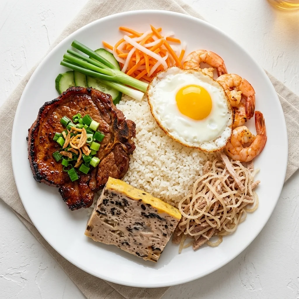 Bun Dac Biet — Lê La Special rice vermicelli bowl with combination grilled meats in Calgary SE